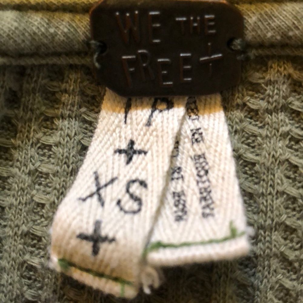 Free People Park Staff Shirt Military Styling Has Been Altered XS - Picture 8 of 9
